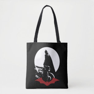 Tote Bag Batman Motorcycle Silhouette