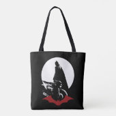 Tote Bag Batman Motorcycle Silhouette (Dos)