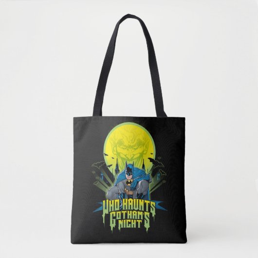 Tote Bag Batman | Qui Hante La Nuit Gothams (Devant)
