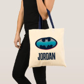 Tote Bag Batman | Symbole rose et bleu (Devant (produit))