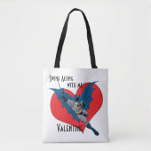 Tote Bag Batman Valentine | Coudre Avec Moi (Devant)