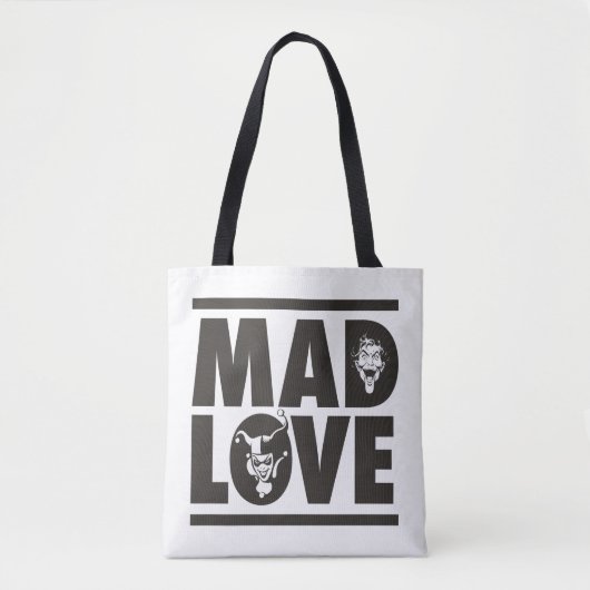 Tote Bag Batman Valentine | Joker & Harley - Mad Love (Devant)