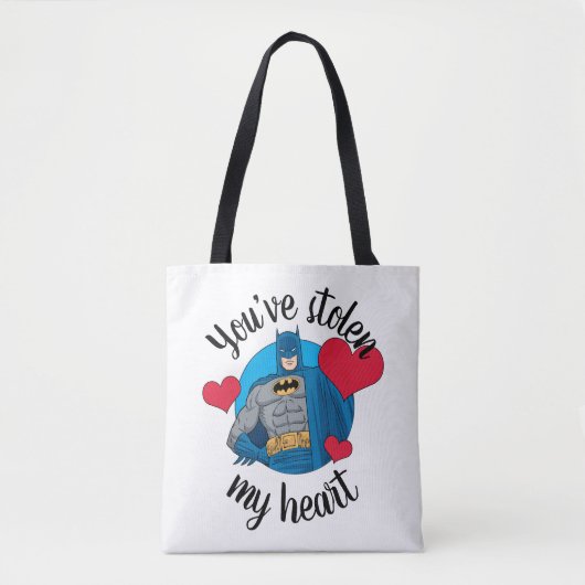 Tote Bag Batman Valentine | Vous avez volé mon coeur (Devant)