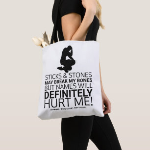 Tote Bag Bâtons & Pierres, Woke Satire