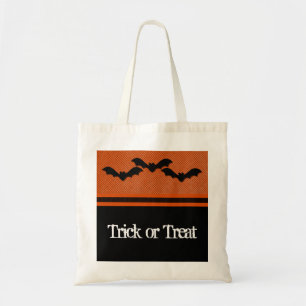 Tote Bag Bats déplaisants Halloween Sac, Orange