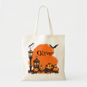 Tote Bag Bats d'Halloween amusants et Citrouille Éffrayant