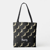 Tote Bag Bats en or noir (Dos)