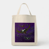 Tote Bag Bats Night Sky (Dos)