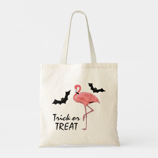 Tote Bag Bats Vampire Flamant rose amusant Trick ou traitem (Dos)
