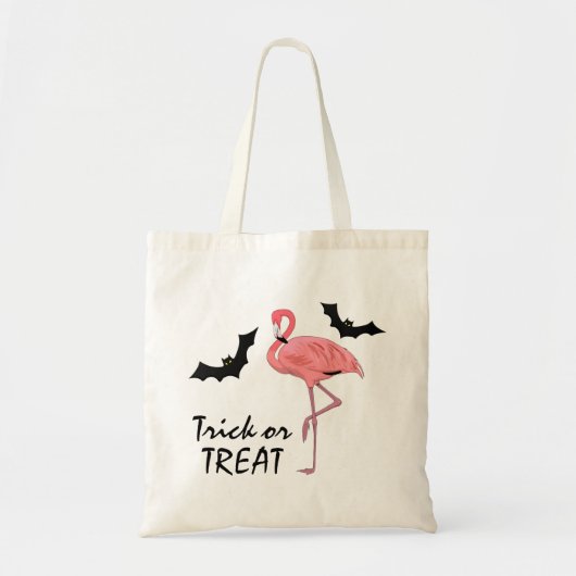 Tote Bag Bats Vampire Flamant rose amusant Trick ou traitem (Devant)