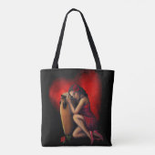 Tote Bag Battement de coeur de Salsa (Dos)
