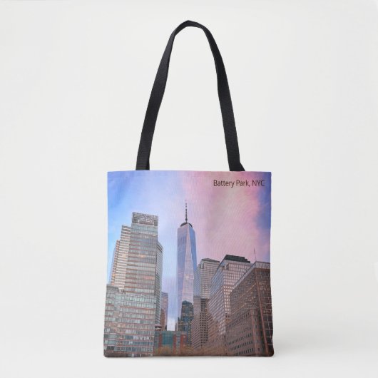 Tote Bag Batterie Park de Staten Island Ferry NYC (Devant)