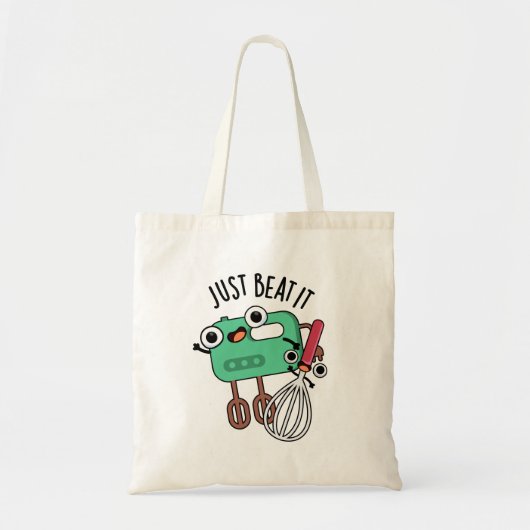 Tote Bag Battez-Le Drôle Pun À Cuisson (Devant)