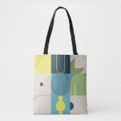 Tote Bag Bauhaus composition artwork made with abstract ele (Devant)