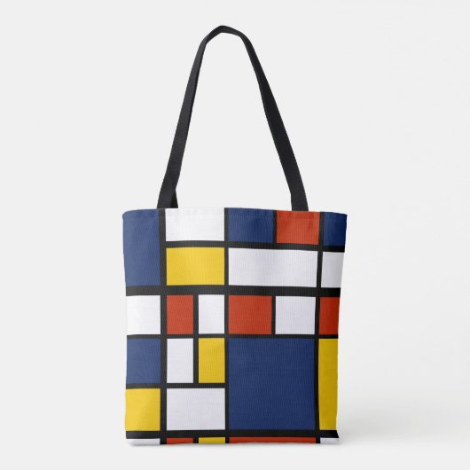 Tote Bag bauhaus motif peinture géométrique abstraite mo (Dos)