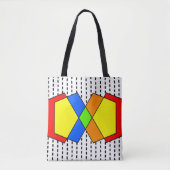 Tote Bag Bauhaus Pentagons (Devant)