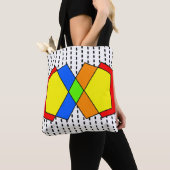 Tote Bag Bauhaus Pentagons (De près)