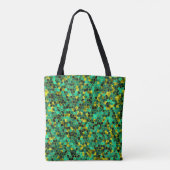Tote Bag Baveuse verte et dorée (Dos)