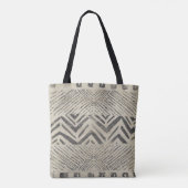 Tote Bag Bazar motif - Formes géométriques (Dos)