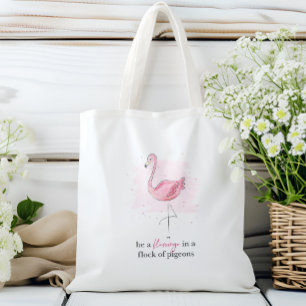 Tote Bag Be a Flamingo