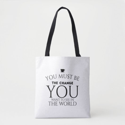 Tote Bag Be change black (Devant)