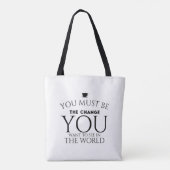 Tote Bag Be change black (Dos)