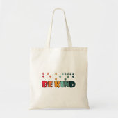 Tote Bag Be Kind Braille Literacy Blindness Awareness (Devant)