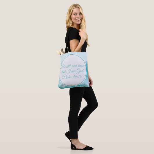Tote Bag Be Still and Know Beautiful Christian Bible Vers (Sur le modèle)