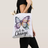 Tote Bag Be The Change (De près)