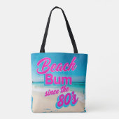 Tote Bag Beach Bum depuis les années 80 (Dos)