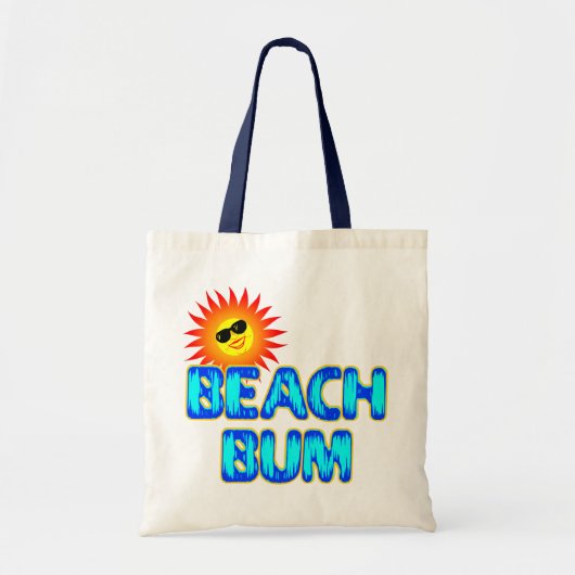 Tote Bag Beach Bum Sunshine Dire Canvas Fourre-tout (Devant)