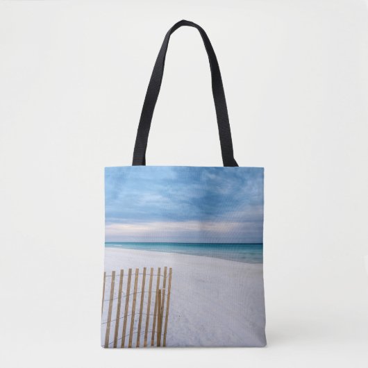 Tote Bag Beach Fence Morning Destin Florida Bag (Devant)