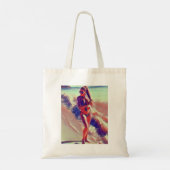 Tote Bag Beach Girl Thunder_Cove (Dos)