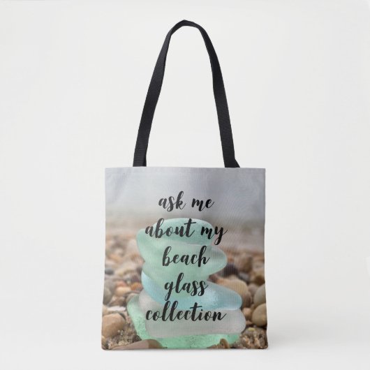 Tote Bag Beach glass (Devant)