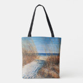 Tote Bag Beach House Lake Home Dunes de sable (Dos)