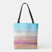 Tote Bag Beach House Pastel Sunset Fourre-tout (Dos)