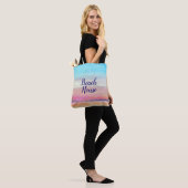 Tote Bag Beach House Pastel Sunset Fourre-tout (Sur le modèle)