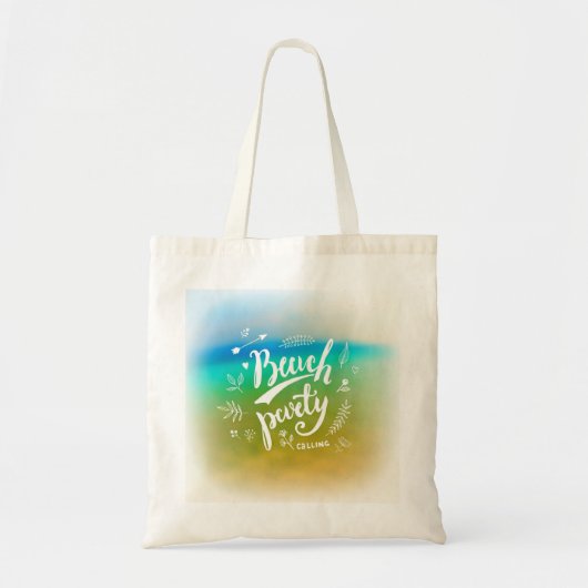 Tote Bag Beach Party Calling (Devant)