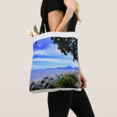 Tote Bag Beach Side Pathway on Tote (De près)