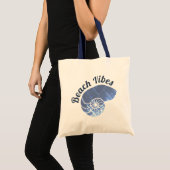 Tote Bag Beach Vibes Cool Shell (Devant (produit))