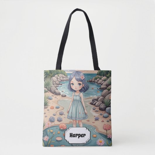 Tote Bag Beachcomber's Bliss Personnalisé (Devant)