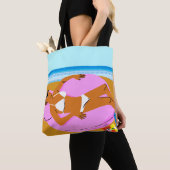 Tote Bag Beachy Keen - Rose (De près)