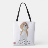 Tote Bag Beagle, chien, moderne (Dos)