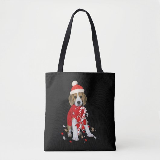 Tote Bag Beagle Chiot Noël Baby Bodysuit (Devant)