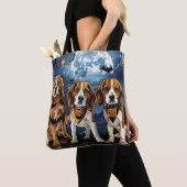 Tote Bag Beagle Halloween Éffrayant (De près)