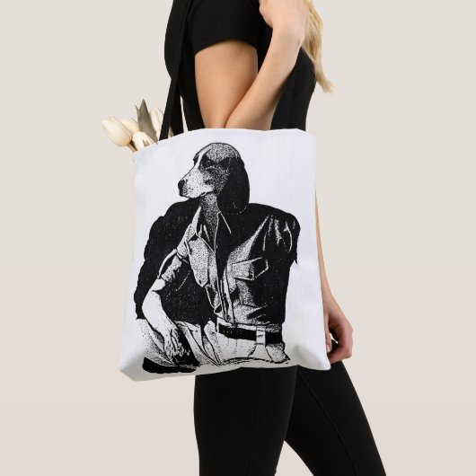 Tote Bag BEAGLE MAN Shoulder Fourre-tout (De près)