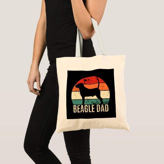 Tote Bag Beagle papa (Devant (produit))