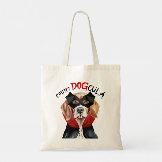 Tote Bag Beagle Vampire Chien Trick ou traiter Halloween (Dos)