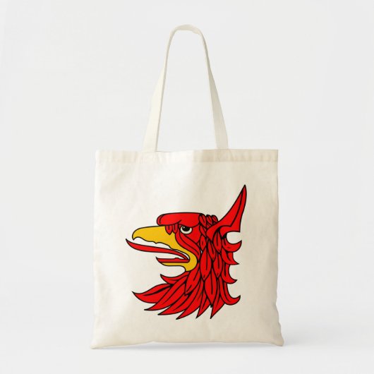 Tote Bag Beak de la créature rouge d'oiseaux (Devant)
