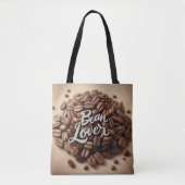 Tote Bag Bean Lover Fèves de café esthétique (Devant)